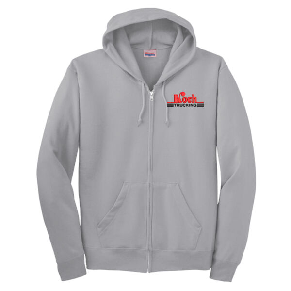 **CLOSEOUT ITEM** EcoSmart ® Full Zip Hooded Sweatshirt - Embroidered Logo Thumbnail