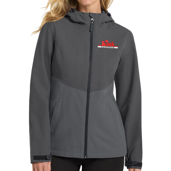 **CLOSEOUT ITEM** Port Authority® Women's Tech Rain Jacket - Embroidered Logo Thumbnail