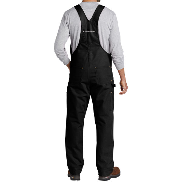 **CLOSEOUT ITEM** Duck Unlined Bib Overalls -  Embroidered Logo Thumbnail