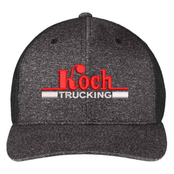 **CLOSEOUT ITEM** ® Flexfit ® Melange Mesh Back Trucker Cap - Embroidered Logo Thumbnail